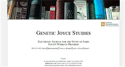 Desktop Screenshot of geneticjoycestudies.org