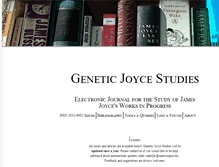 Tablet Screenshot of geneticjoycestudies.org